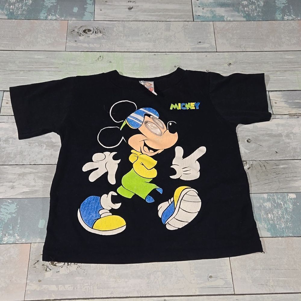 Mickey's For Kids Stuff Made in USA Single Stitch Vintage T-Shirt sz 5/6